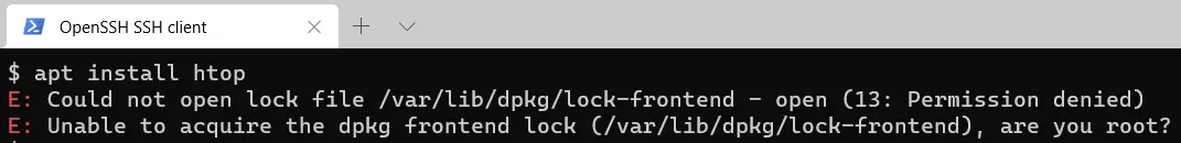 Insufficient authorization