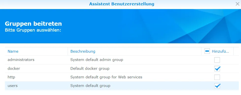 Nutzer in die Docker Gruppe hinzufügen