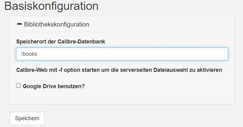 Calibre Web Configuration