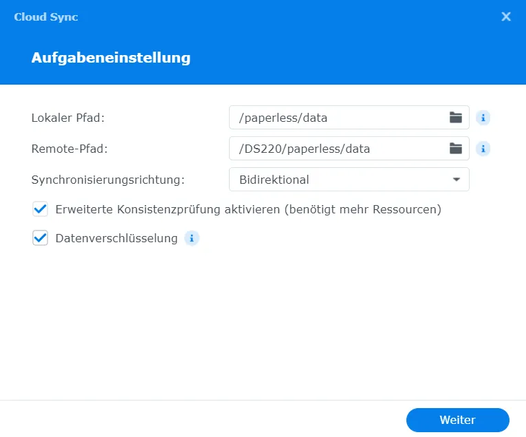 Cloud Sync Task