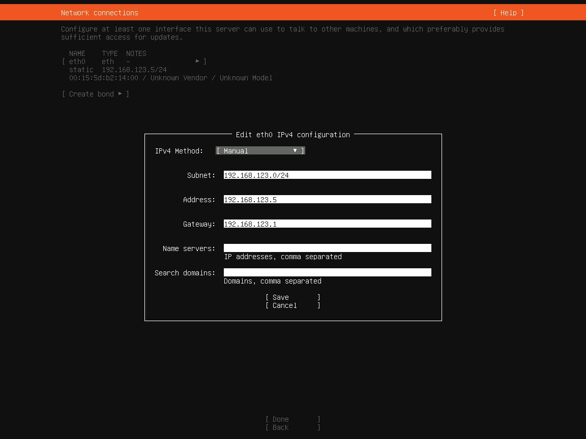 DHCP Einstellung