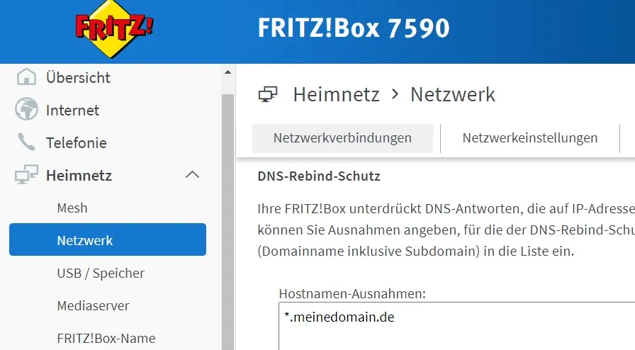 DNS-Rebind-Schutz in der Fritz!Box