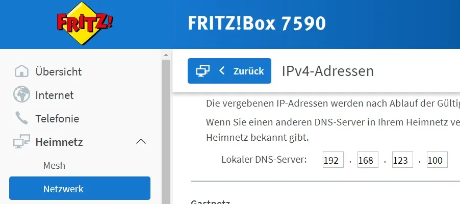 Lokaler DNS-Server