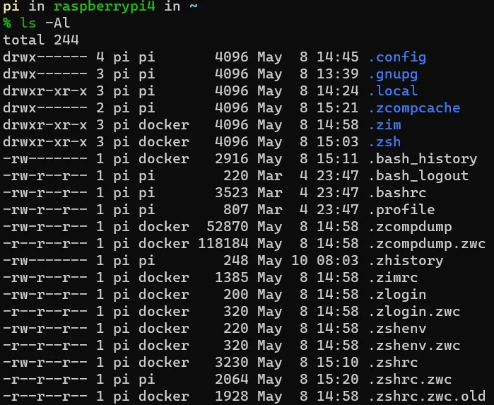 Home directory