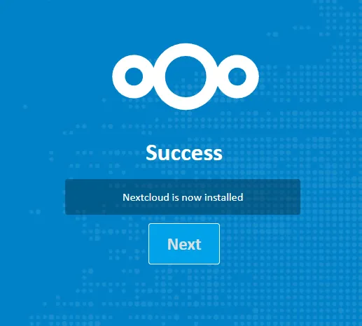 Successful installation