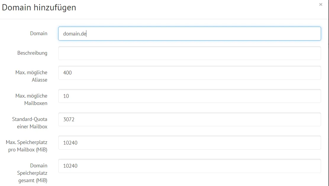 Add domain