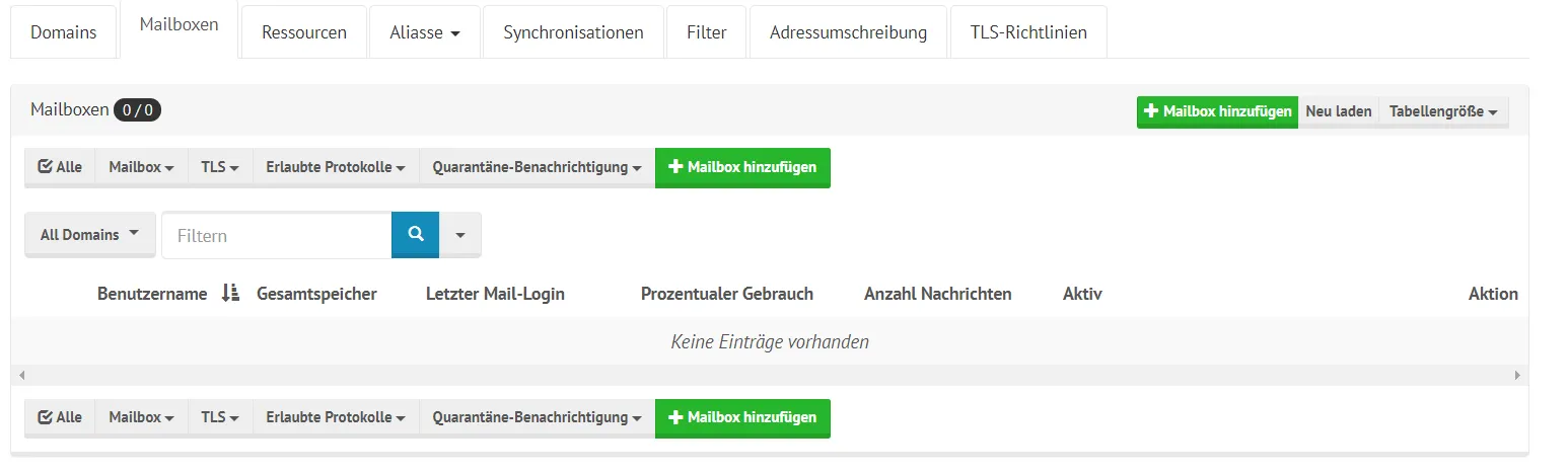 Add new mailbox