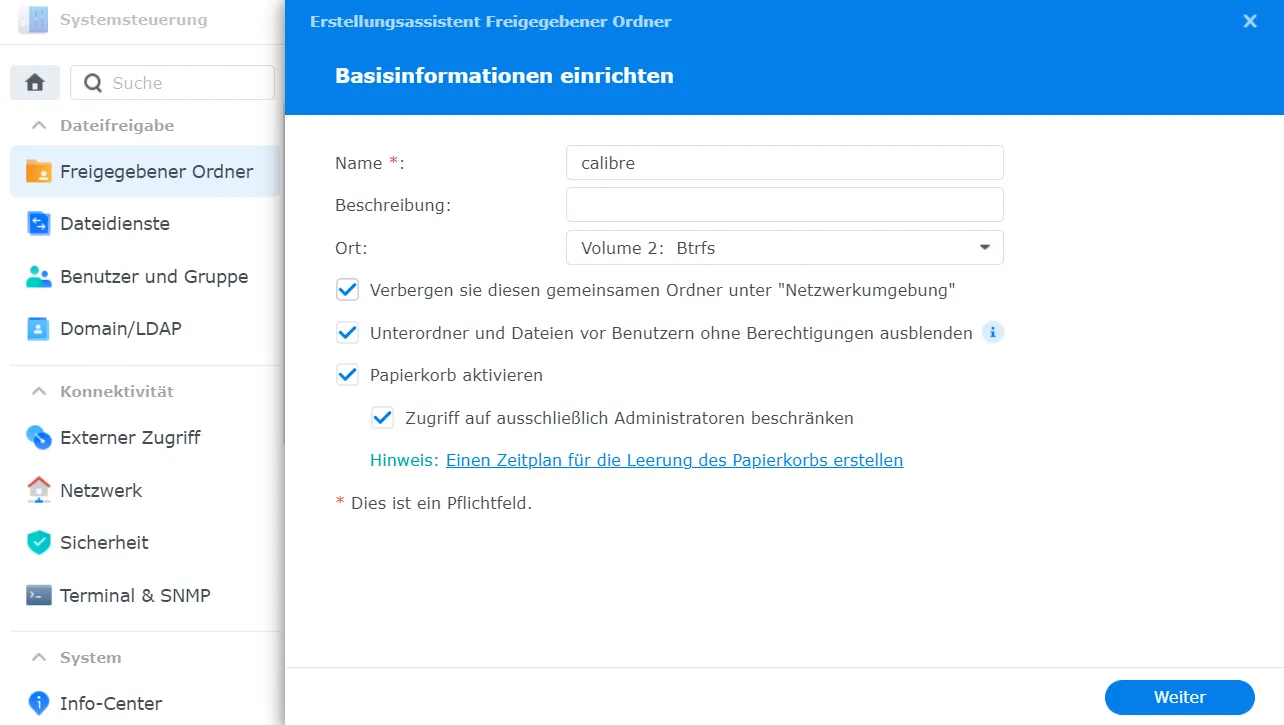 Neuen Ordner erstellen