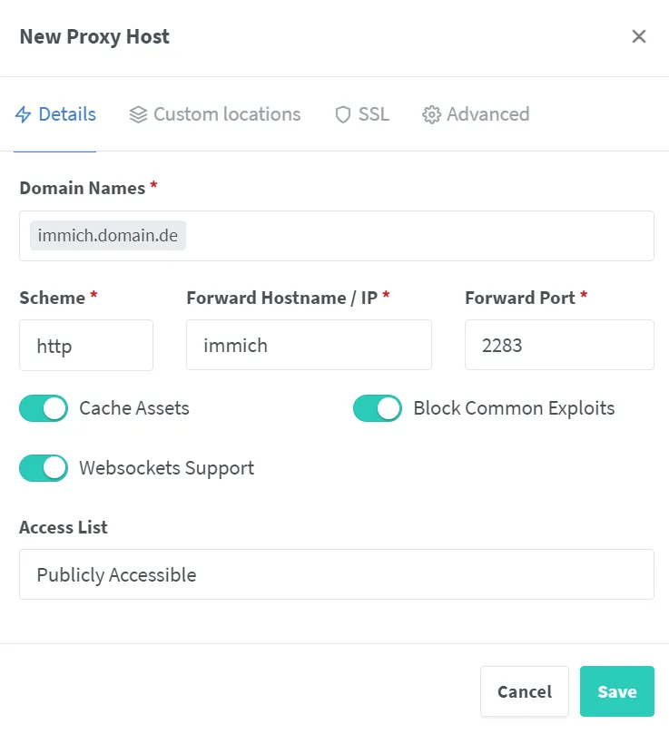 Nginx Proxy Manager