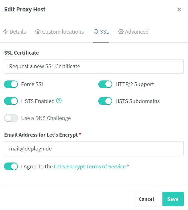SSL-Zertifikat erstellen