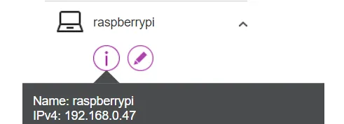 IP-Adresse des Raspberry Pi