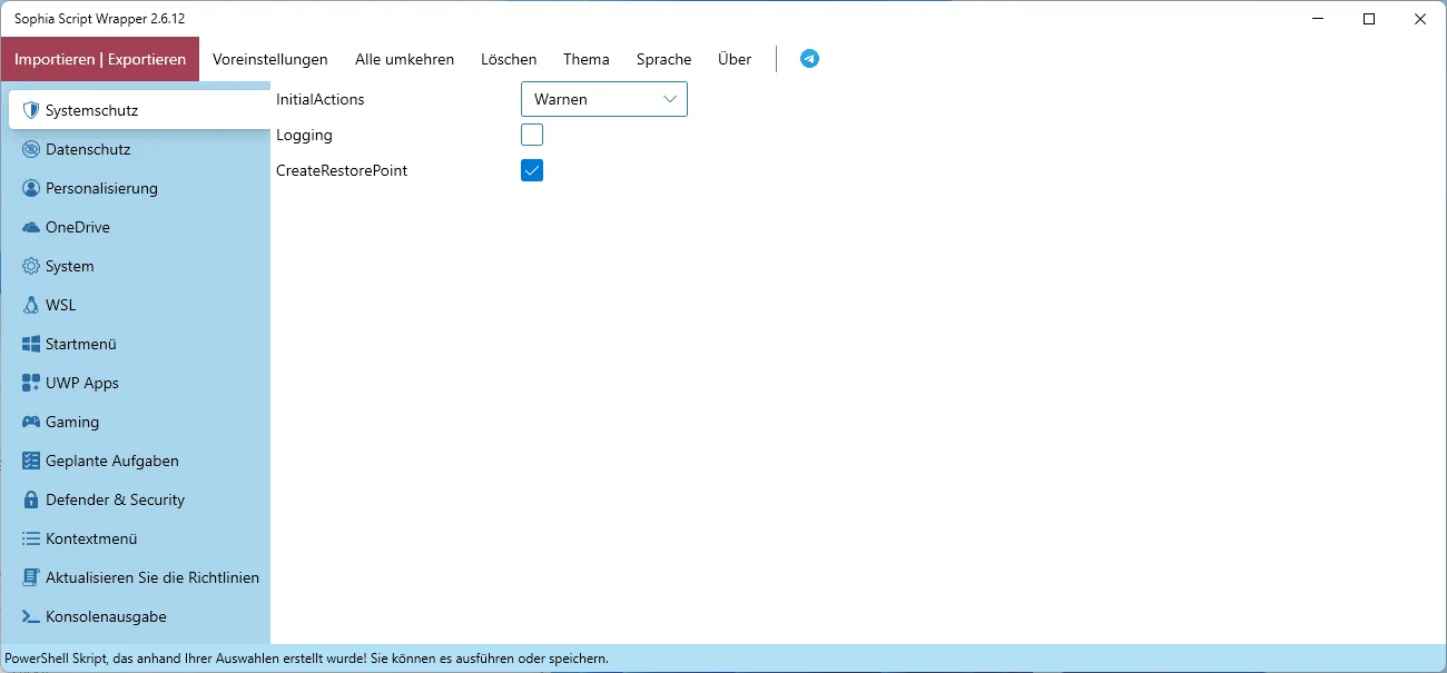 Sophia Script System Protection