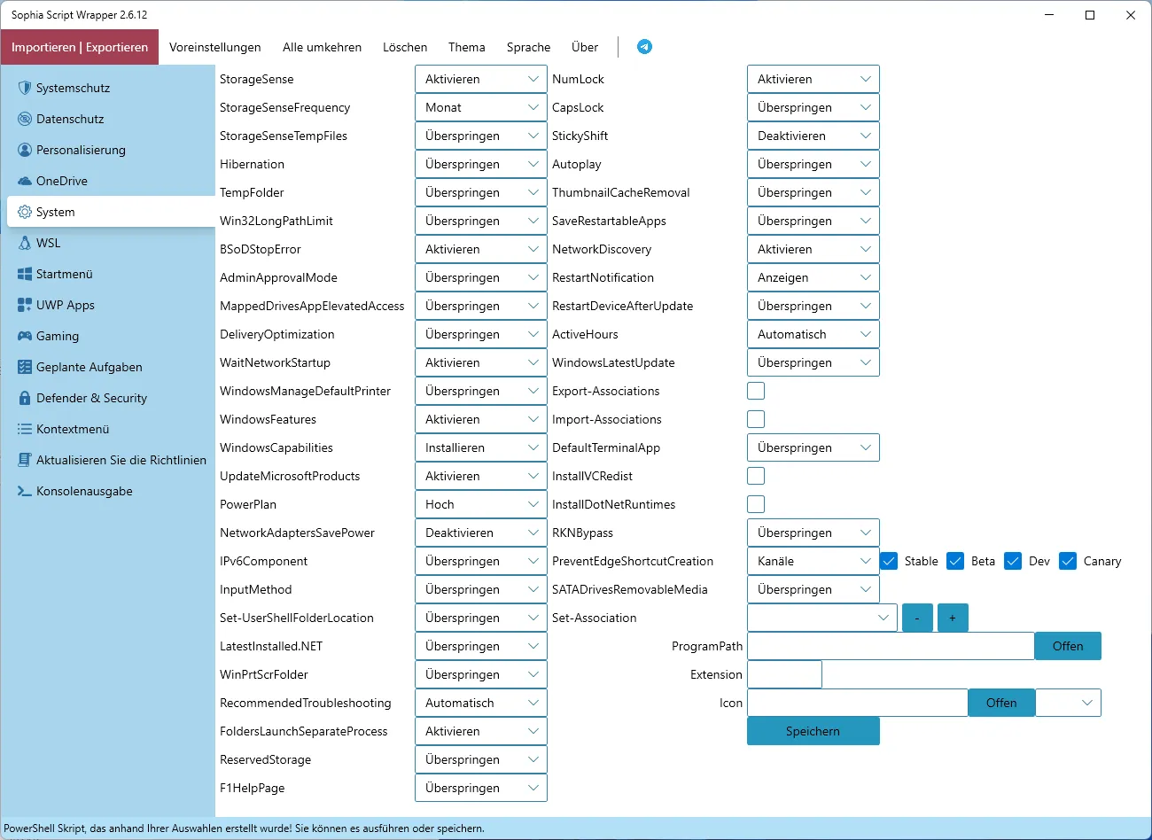 Sophia Script System