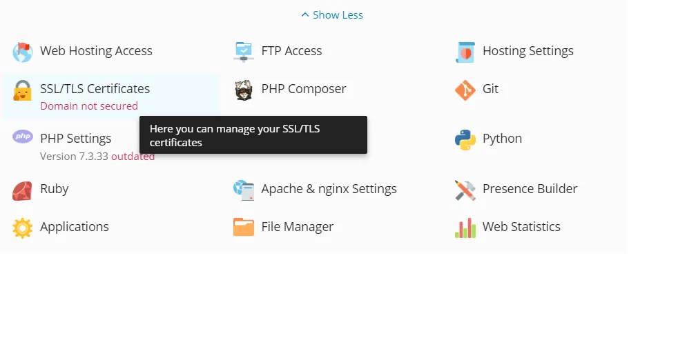 SSL certificate