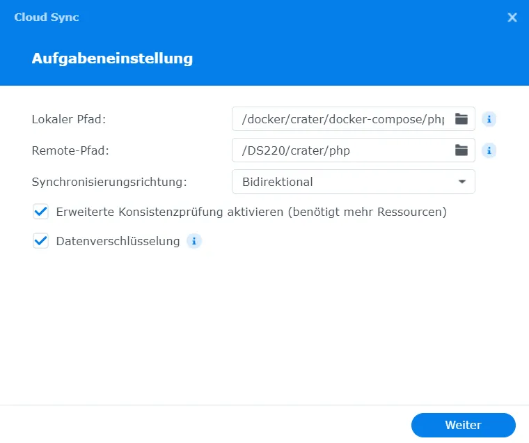 Cloud Sync Task