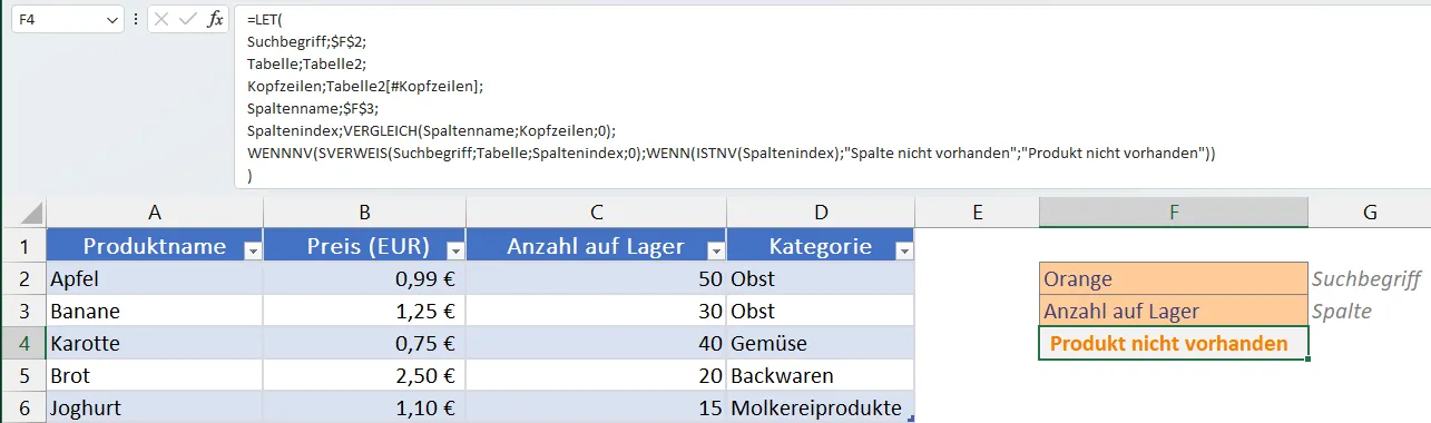SVerweis mit WENN und ISTNV