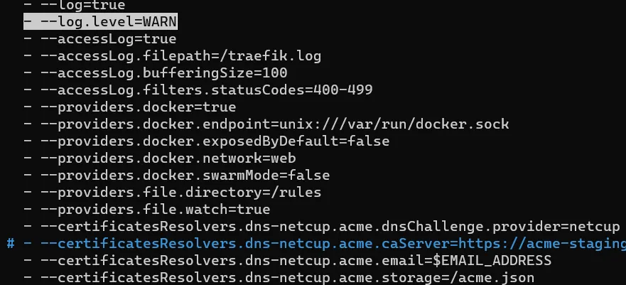 Changed Docker-Compose file