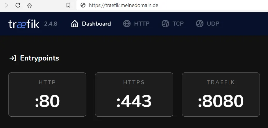 Traefik Dashboard