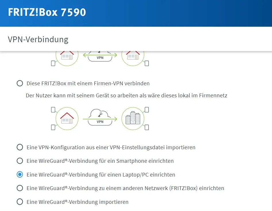 Wireguard-Verbindung