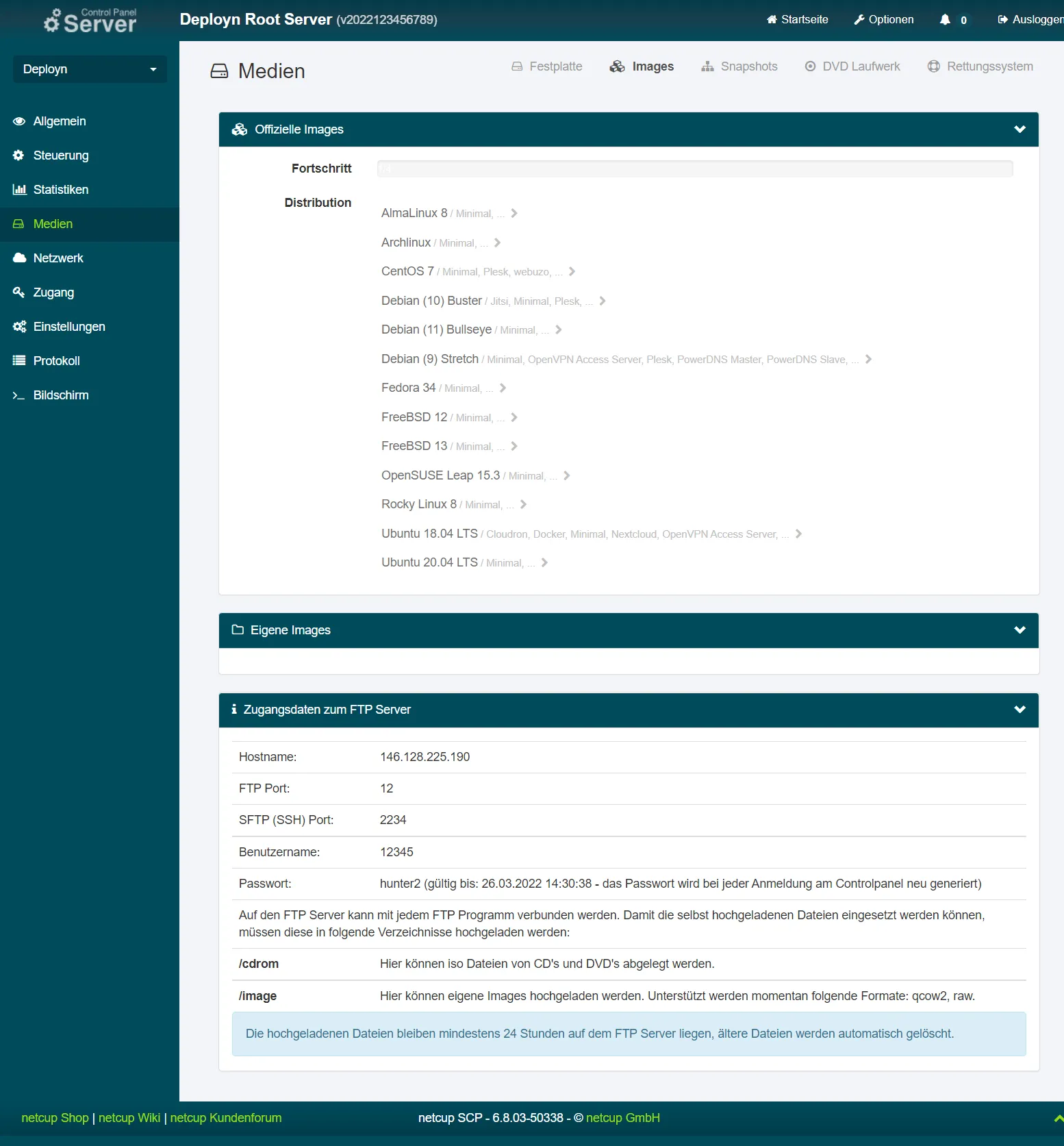 Server Control Panel